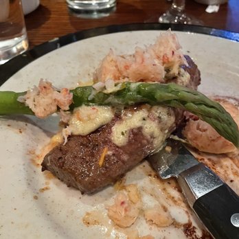 Ruby River Steakhouse - Steak Oscar: sauce, crab, asparagus - Steakhouses Near Me - Reno, Nevada