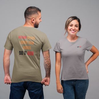 Do It Now Original - Action Speaks Louder Than Words - DO IT NOW! Olive and Athletic Grey T-shirts - Customized Merchandise Near Me