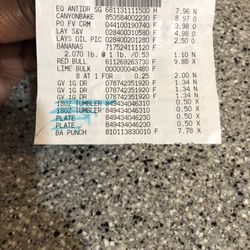 Walmart Supercenter - Receipt