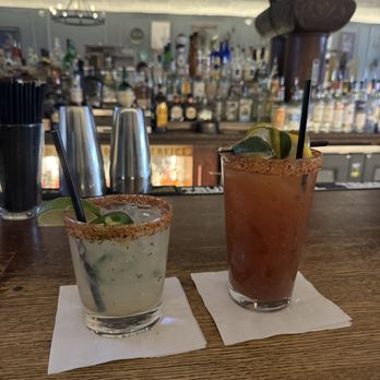 Last Stop Saloon - Spicy Marg and Bloody Mary (both were great)! - Cocktail Bars Near Me - Sacramento, California