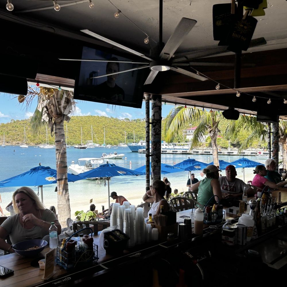 The Beach Bar - The view! - Bars Near Me - Cruz Bay, Virgin Islands