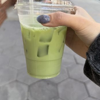 Schaf Shop - Medium iced matcha with almond milk - Coffee & Tea Near Me - Atlanta, Georgia