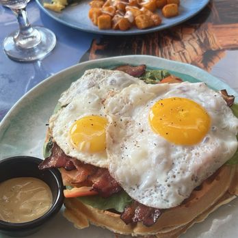 Pasha Cafe & Lounge - BLT Waffle - Mediterranean Near Me - Pittsburgh, Pennsylvania