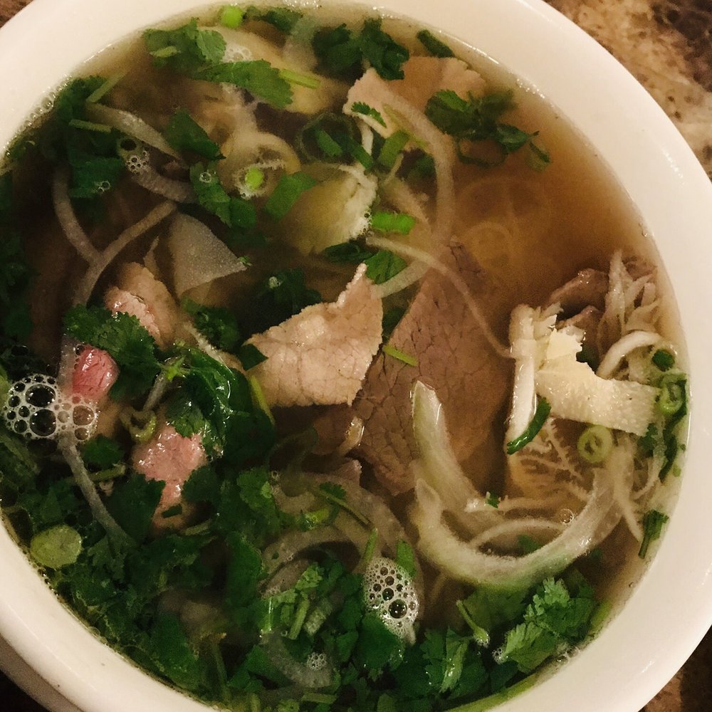 Pho Mignon - P2 Pho Combo (S size) Eye round steak, brisket, tendon, fatty flank, tripe and crunchy flank - Vietnamese Near Me - Kirkland, Washington Pho Mignon - P2 Pho Combo (S size) Eye round steak, brisket, tendon, fatty flank, tripe and crunchy flank - Vietnamese Near Me - Kirkland, Washington