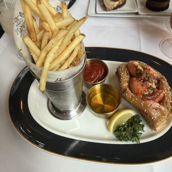 Butcher & Rose - The lobster roll with fries - Steakhouses Near Me - Columbus, Ohio Butcher & Rose - The lobster roll with fries - Steakhouses Near Me - Columbus, Ohio