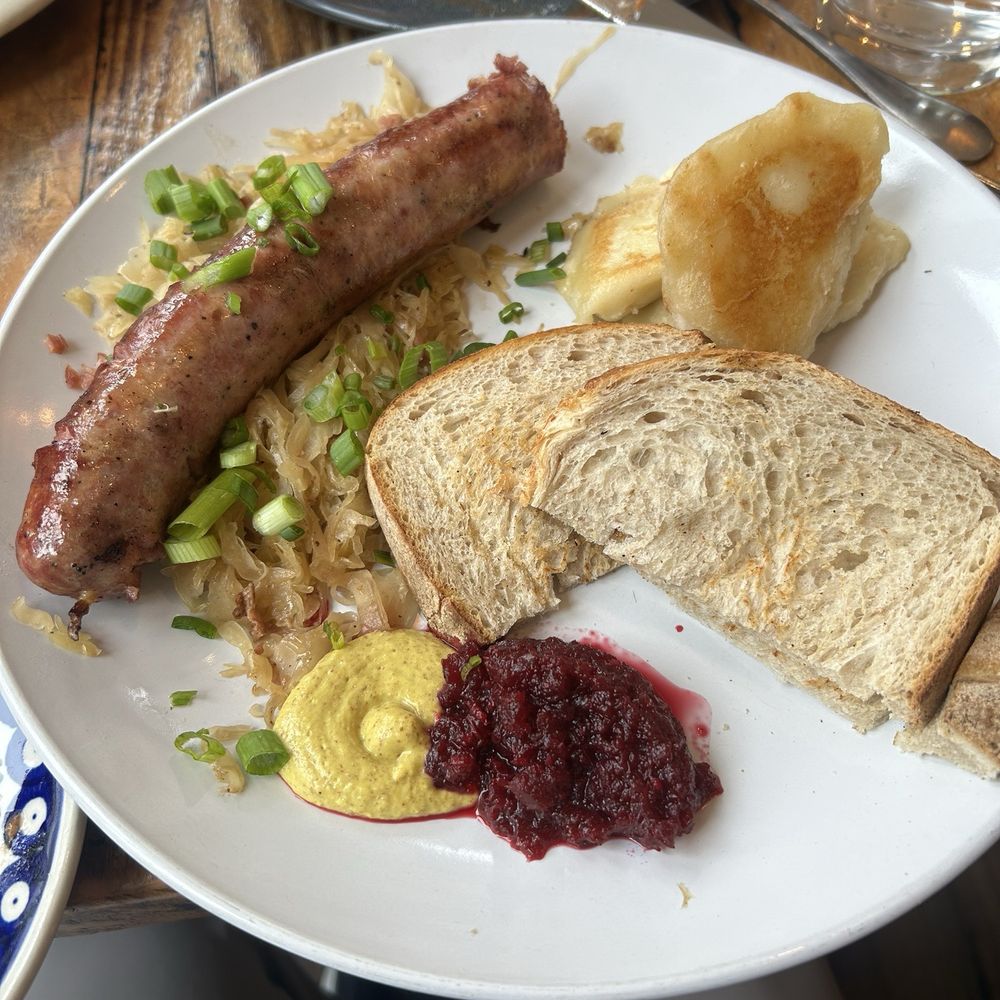 Pierogi Kitchen - Kielbasa Platter - Polish Near Me - Chicago, Illinois Pierogi Kitchen - Kielbasa Platter - Polish Near Me - Chicago, Illinois