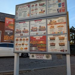 Harvey's - Menu at the drive-thru