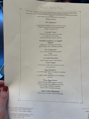 Menu photo 1 Willowsong Washington, DC, DC