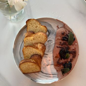 Communion - Chicken liver pate with compote - Desserts Near Me - San Diego, California Communion - Chicken liver pate with compote - Desserts Near Me - San Diego, California