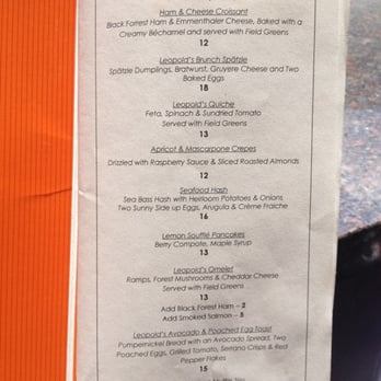 Kafe Leopold - Sonntag Brunch Specials - Austrian Near Me - Washington, DC, District of Columbia