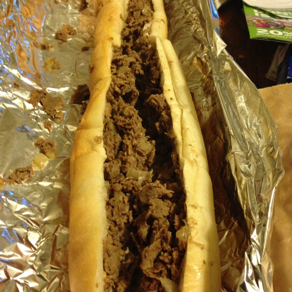 One Pound Cheesesteaks - 2ft cheesesteak w/ fried onions - Sandwiches Near Me - Philadelphia, Pennsylvania