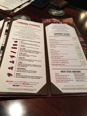 Menu photo 2 LongHorn Steakhouse Denham Springs, LA Menu photo 2 LongHorn Steakhouse Denham Springs, LA
