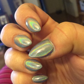 A Nail & Spa - Chrome nails done by Lee! - Nail Salons Near Me - Burbank, California