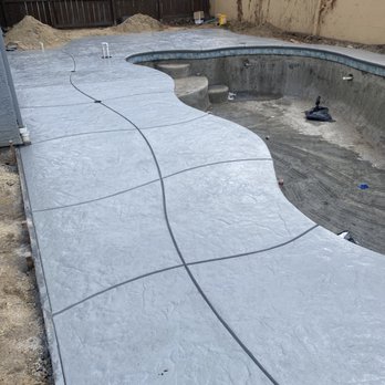 Trademark Pool & Spa - Stamped and grey concrete - Pool & Hot Tub Service Near Me - Salida, California Trademark Pool & Spa - Stamped and grey concrete - Pool & Hot Tub Service Near Me - Salida, California