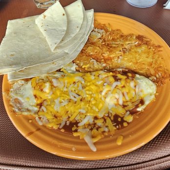 Billy's Long Bar - Huevos Rancheros with red chile and no beans. - Bars Near Me - Albuquerque, New Mexico