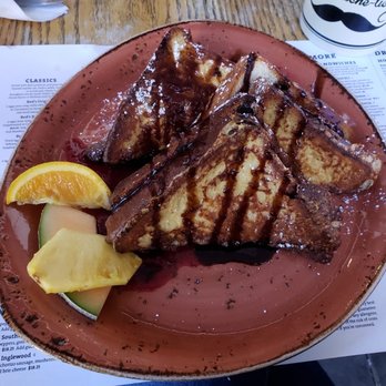 Red's Diner Kensington - Blueberry French toast! A nice sweet! I liked it it wasn't too sweet but next time I would share it with three! - Breakfast & Brunch Near Me - Calgary, Alberta