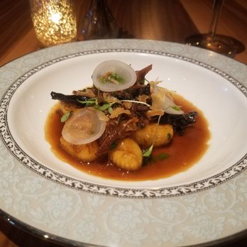 Monarch Restaurant - Gnocchi with mushroom sauce and dry aged duck. - Steakhouses Near Me - Omaha, Nebraska