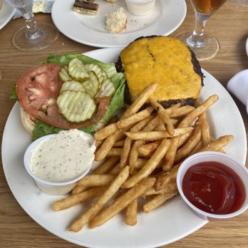 Owl Cafe - Cheeseburger and Fries - Bars Near Me - Apalachicola, Florida