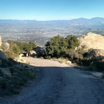 Potato Chip Rock - Eastward view on the descent - Hiking Near Me - Poway, California Potato Chip Rock - Eastward view on the descent - Hiking Near Me - Poway, California