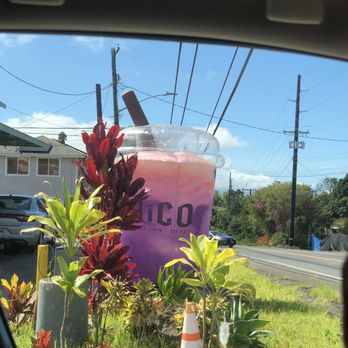 HiCO - Ube boba beverage inflatable out front - Coffee & Tea Near Me - Kealakekua, Hawaii HiCO - Ube boba beverage inflatable out front - Coffee & Tea Near Me - Kealakekua, Hawaii
