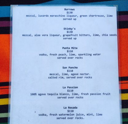 Menu photo 5 Escondido Bar Sayulita, NAY