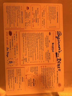 Menu photo 3 Beginner's Diner San Diego, CA