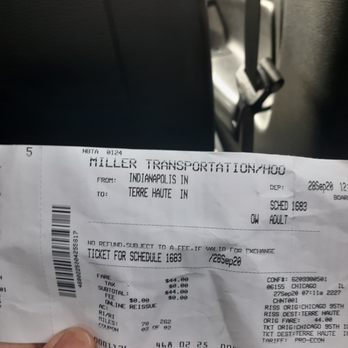 Greyhound Bus Lines - Miller Bus Line Ticket saying one thing and meaning something else - Buses Near Me - Louisville, Kentucky Greyhound Bus Lines - Miller Bus Line Ticket saying one thing and meaning something else - Buses Near Me - Louisville, Kentucky