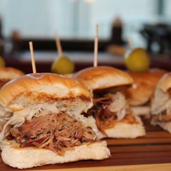 Flair of Country Catering and Event Planning - Applewood Smoked Pulled Pork Sliders