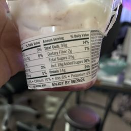 Bought yogurt parfait at this location on 8/21/24 and was given out of date product. It tasted horrible. Please check dates before selling. Bought yogurt parfait at this location on 8/21/24 and was given out of date product. It tasted horrible. Please check dates before selling.