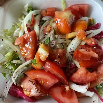 Turkish Shashlik Kebab - Side salad came in a separate container. - Desserts Near Me - Mississauga, Ontario