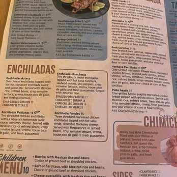 Tequila Garden - Menu April 2026 - Mexican Near Me - Inverness, Florida