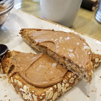 First Watch - Whole grain toast with almond butter and sea salt - Cafes Near Me - Indianapolis, Indiana