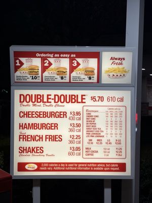 Menu photo 1 In-N-Out Burger Rockwall, TX Menu photo 1 In-N-Out Burger Rockwall, TX