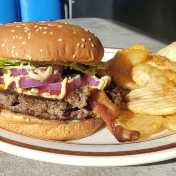 Chuck's Coffee Shop - Bacon cheeseburger from Chuck's - Coffee & Tea Near Me - Long Beach, California Chuck's Coffee Shop - Bacon cheeseburger from Chuck's - Coffee & Tea Near Me - Long Beach, California