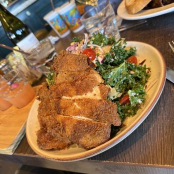 Great Maple San Diego - House Chicken Fried Breast with a Kale Salad - Breakfast & Brunch Near Me - San Diego, California