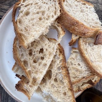 Atelier Manna - Delicious crusty bread to dip into the Turkish eggs - Cafes Near Me - Encinitas, California