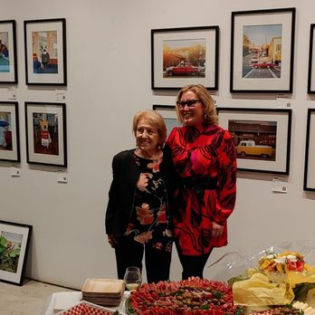 Culture Brewing - Featured artist Anne Williams and adorable mom. Loved the photo art featuring classic cars of South Bay and cat interpretations (epic!) - Breweries Near Me - Manhattan Beach, California Culture Brewing - Featured artist Anne Williams and adorable mom. Loved the photo art featuring classic cars of South Bay and cat interpretations (epic!) - Breweries Near Me - Manhattan Beach, California