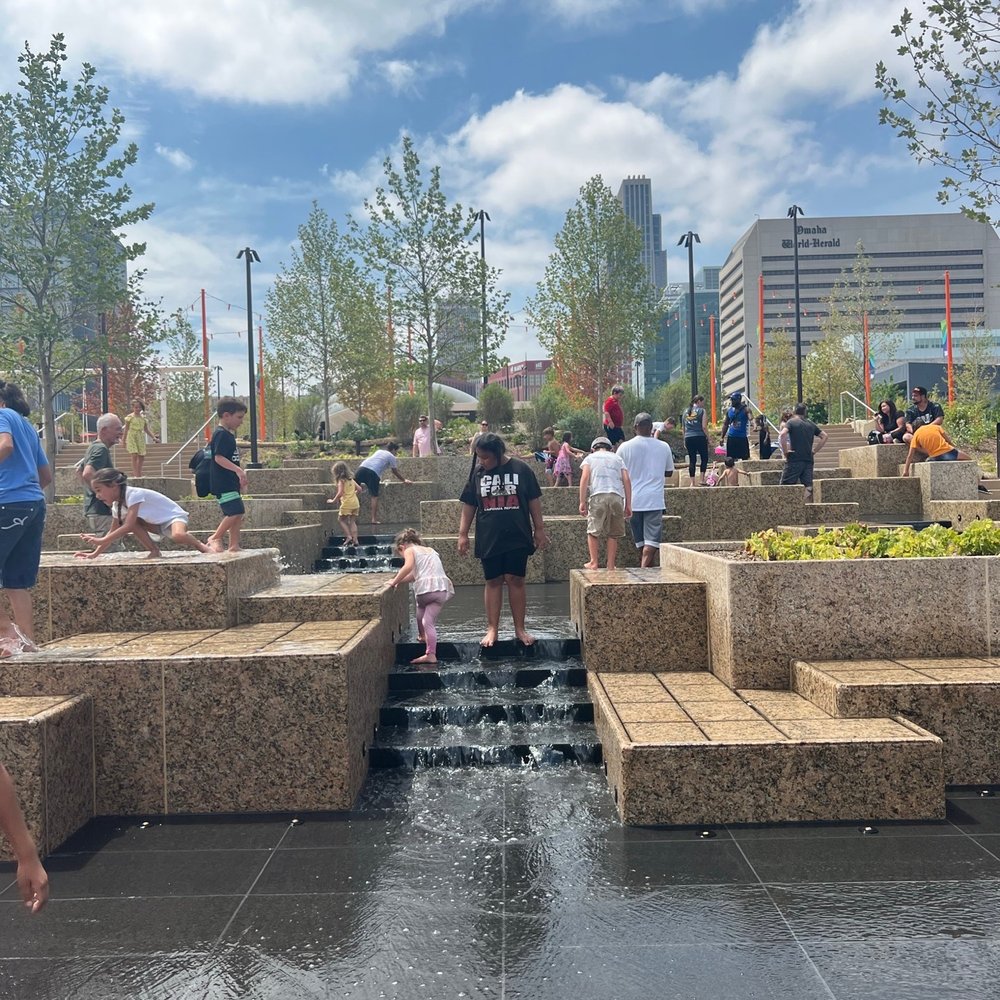 Gene Leahy Mall - Surprisingly not slick - Playgrounds Near Me - Omaha, Nebraska