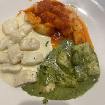 DiMaggios Trattoria - Gnocchi in the colors of the Italian Flag. It's not on the menu but they make it, just ask! - Italian Near Me - Port Washington, New York