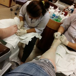 My hubby and I getting relaxing pedis! My hubby and I getting relaxing pedis!