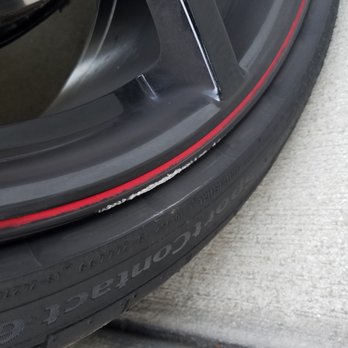 Resurrect Wheel Recon - Curbed wheel angle 1. - Wheel & Rim Repair Near Me