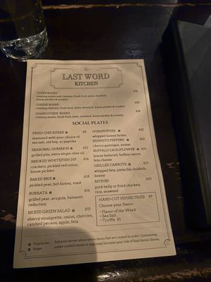 Menu photo 1 The Last Word Ann Arbor, MI Menu photo 1 The Last Word Ann Arbor, MI