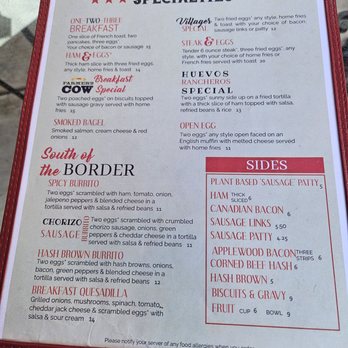 Villager Restaurant & Catering - Menu 2 - Breakfast & Brunch Near Me - Kent, Connecticut Villager Restaurant & Catering - Menu 2 - Breakfast & Brunch Near Me - Kent, Connecticut