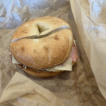 Einstein Bros. Bagels - Ham & Swiss Egg Sandwich - Bagels Near Me - Palm Harbor, Florida