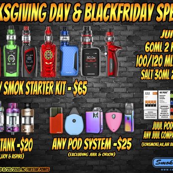 Smokeovapor - THANKSGIVING DAY & BLACKFRIDAY SPECIALS! YES WE'RE OPEN !!! http://bit.ly/TD-BFSPECIALS - Vape Shops Near Me - West Chicago, Illinois Smokeovapor - THANKSGIVING DAY & BLACKFRIDAY SPECIALS! YES WE'RE OPEN !!! http://bit.ly/TD-BFSPECIALS - Vape Shops Near Me - West Chicago, Illinois