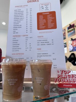Menu photo 1 Window Coffee Bar Phoenix, AZ