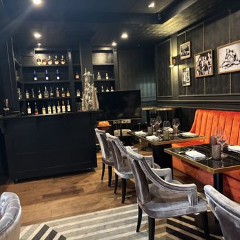 Benny and Mary's - Peak inside of the speakeasy room - New American Near Me - Irvine, California