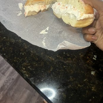 Brooklyn Bagel & Deli - Plain Bagel with Smoke Salmon Creme Cheese - Bagels Near Me - Atlanta, Georgia Brooklyn Bagel & Deli - Plain Bagel with Smoke Salmon Creme Cheese - Bagels Near Me - Atlanta, Georgia