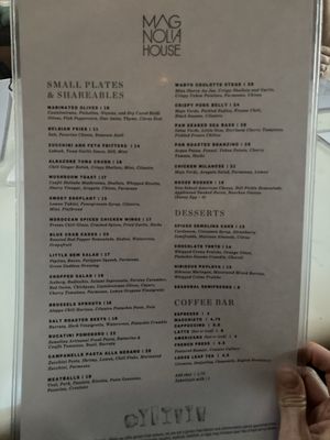 Menu photo 1 Magnolia House Pasadena, CA