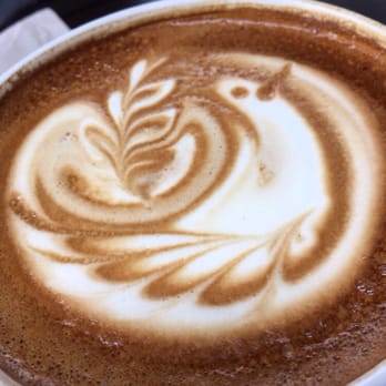Urth Caffé-Pasadena - Spanish Latte complete with dove. - Cafes Near Me - Pasadena, California Urth Caffé-Pasadena - Spanish Latte complete with dove. - Cafes Near Me - Pasadena, California